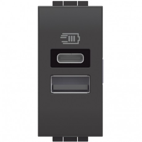 Bticino L4191AC BTCINO LL-BASE USB A+C 3A/5V 1M ANTR