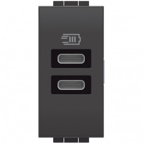 BTICINO L4191CC L4191CC BTCINO LL-BASE USB C+C 3A/5V 1M ANTR
