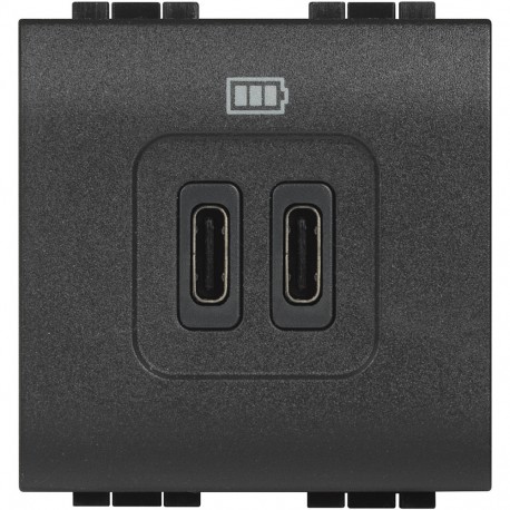 BTICINO L4286C2 L4286C2 BTCINO LL-BASE USB C+C 3A/5V 2M ANTR