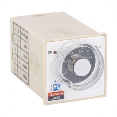 Lovato-electric 31L48TPM240 LOVATO TIME RELAY ON DELAY. MULTISCALE AND MULTIVOLTAGE, PLUG-IN AND FLUSH MOUNT VERSI..