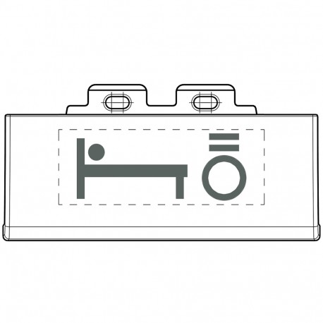 BTICINO L4915SETBL L4915SETBL BTCINO LL-SET LIGHT BED ANTHRACITE