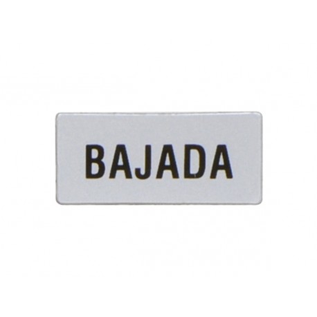 LOVATO ELECTRIC 8LM2TAE218 8LM2TAE218 LM2TAE218 LOVATO LABEL WITH TEXT FOR LPX AU100 LEGEND HOLDER, BAJADA