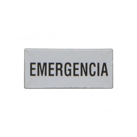 LOVATO ELECTRIC 8LM2TAE220 8LM2TAE220 LM2TAE220 LOVATO LABEL WITH TEXT FOR LPX AU100 LEGEND HOLDER, EMERGENCIA