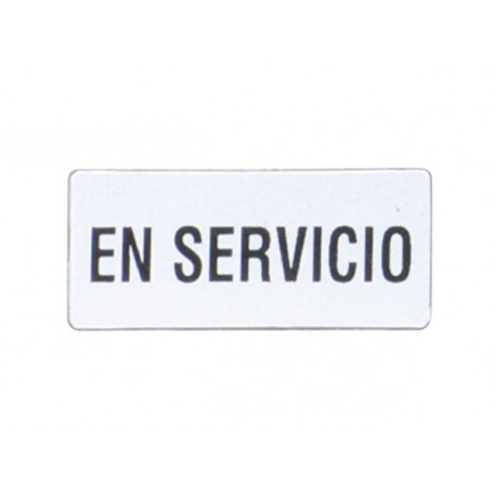 LOVATO ELECTRIC 8LM2TAE223 8LM2TAE223 LM2TAE223 LOVATO LABEL WITH TEXT FOR LPX AU100 LEGEND HOLDER, EN SERVICIO