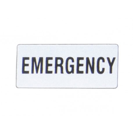 LOVATO ELECTRIC 8LM2TAGB220 8LM2TAGB220 LM2TAGB220 LOVATO LABEL WITH TEXT FOR LPX AU100 LEGEND HOLDER, EMERGENCY