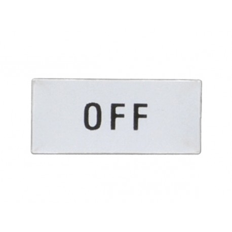 LOVATO ELECTRIC 8LM2TAGB221 8LM2TAGB221 LM2TAGB221 LOVATO LABEL WITH TEXT FOR LPX AU100 LEGEND HOLDER, OFF