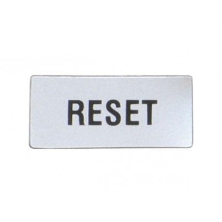 LOVATO ELECTRIC 8LM2TAGB226 8LM2TAGB226 LM2TAGB226 LOVATO LABEL WITH TEXT FOR LPX AU100 LEGEND HOLDER, RESET
