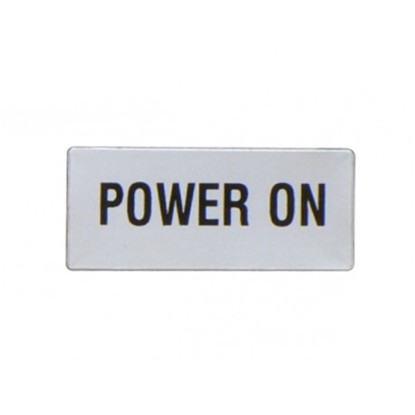 LOVATO ELECTRIC 8LM2TAGB229 8LM2TAGB229 LM2TAGB229 LOVATO LABEL WITH TEXT FOR LPX AU100 LEGEND HOLDER, POWER ON