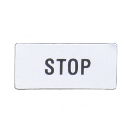 LOVATO ELECTRIC 8LM2TAGB230 8LM2TAGB230 LM2TAGB230 LOVATO LABEL WITH TEXT FOR LPX AU100 LEGEND HOLDER, STOP