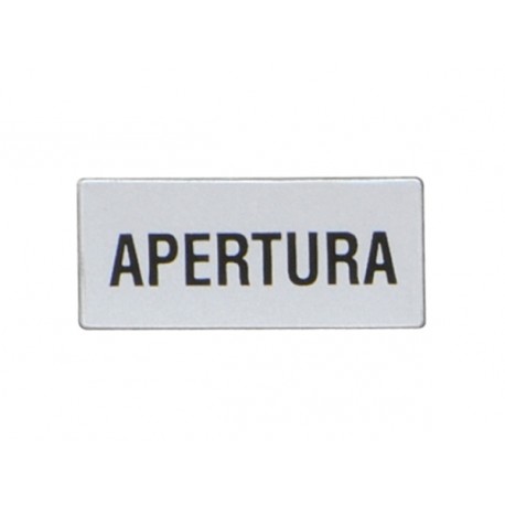 Lovato-electric 8LM2TAI211 LOVATO LABEL WITH TEXT FOR LPX AU100 LEGEND HOLDER, APERTURA