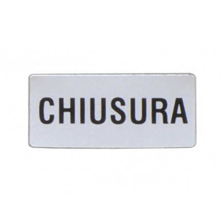 Lovato-electric 8LM2TAI216 LOVATO LABEL WITH TEXT FOR LPX AU100 LEGEND HOLDER, CHIUSURA