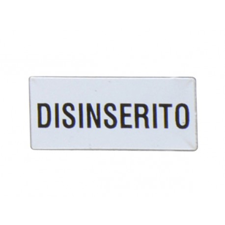 LOVATO ELECTRIC 8LM2TAI219 8LM2TAI219 LM2TAI219 LOVATO LABEL WITH TEXT FOR LPX AU100 LEGEND HOLDER, DISINSERITO