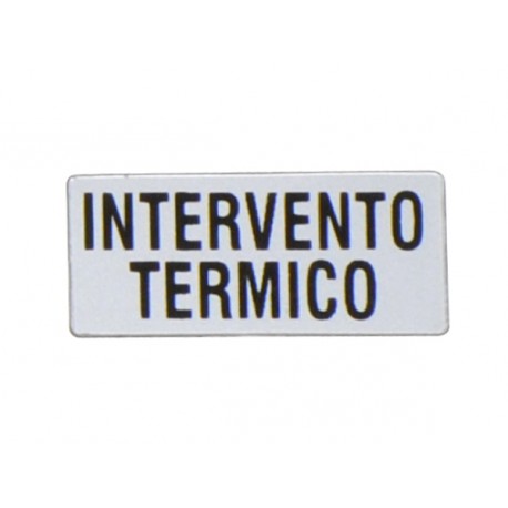LOVATO ELECTRIC 8LM2TAI237 8LM2TAI237 LM2TAI237 LOVATO LABEL WITH TEXT FOR LPX AU100 LEGEND HOLDER, INTERVENTO TERMICO