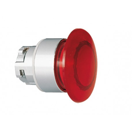 Lovato-electric 8LM2TBL6144 LOVATO ILLUMINATED MUSHROOM HEAD BUTTON ACTUATOR, Ø22MM 8LM METAL SERIES, SPRING RETU..
