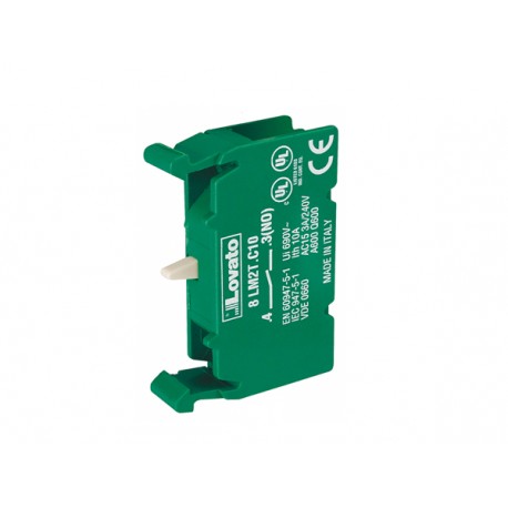 Lovato-electric 8LM2TC10 LOVATO CONTACT ELEMENT, Ø22MM 8LM METAL SERIES, NO. SCREW TERMINATION