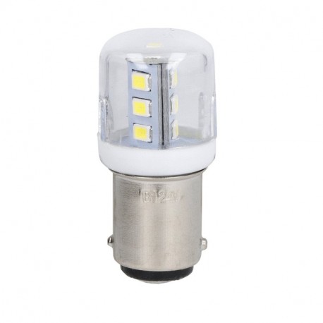 Lovato-electric 8LT7ALLA8 LOVATO LED BULB, BA15D FITTING, WHITE, 12VAC/DC