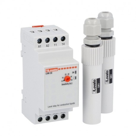 Lovato-electric LVMKIT20A024 LOVATO LEVEL CONTROL RELAY LVM20 24VAC + 2 SN1