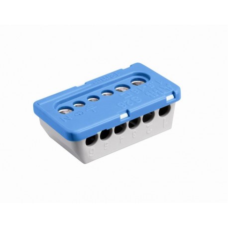 Abb 12532 TERMINAL BAR 10 HOLES DIAM.4.5MM AND 3 HOLES DIAM.5.6MM