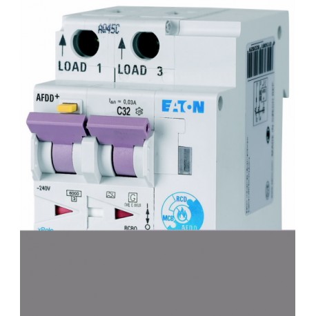 Eaton-moeller AFDD-32/2/C/003-G/A Y7-300158 EATON ELECTRIC Fire Protection Switch, 2p, C, 32 A, 30 mA, Type G/A