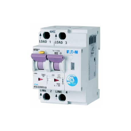 Eaton-moeller AFDD-32/2/B/003-G/A Y7-300174 EATON ELECTRIC Fire Protection Switch, 2p, B, 32 A, 30 mA, Type G/A