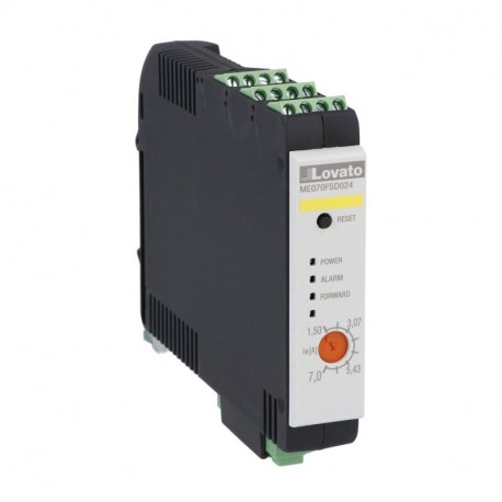 LOVATO ELECTRIC ME070FSD024 ME070FSD024 LOVATO ELECTRONIC. DOL STARTER WITH STO 24VDC 7A