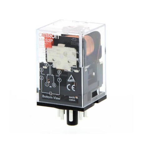 OMRON MKS2P 110VAC MKS2P 110VAC MKSN8005M 376281 OMRON DPDT 10A Plug. Indic. Mechanic