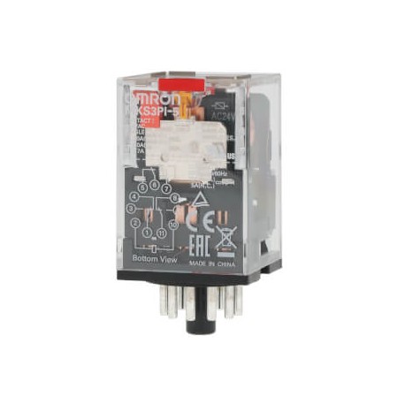 OMRON MKS3PI-5 24VAC MKS3PI-5 24VAC MKSN8470F MKS3PI5AC24BYOMZ OMRON 3PDT 10A Indic. mechanical Push button-test
