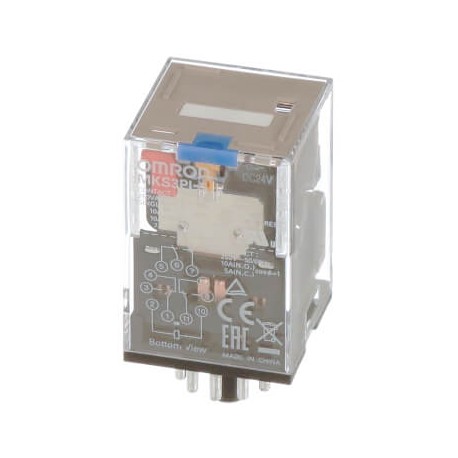 Omron MKS3PI-5 24VDC MKS3PI5DC24BYOMZ OMRON 3PDT 10A Indic. mechanical Push button-test