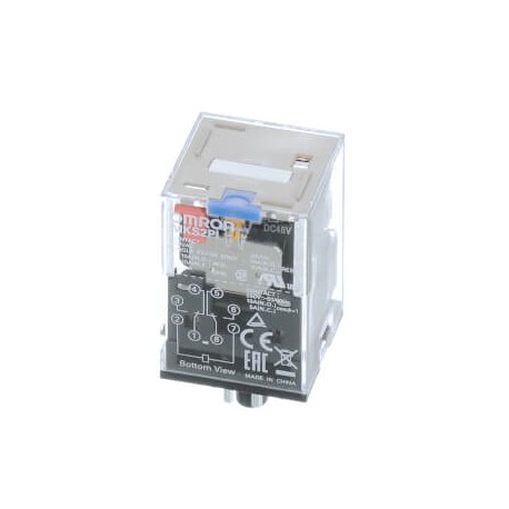 Omron MKS2PIN 12VDC MKS2PINDC12BYOMZ OMRON DPDT 10A Indic. mechanical LED Push button-test