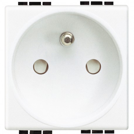 BTICINO N4142 N4142 BTCINO LL-BASE-FR 2P+T 16A 2M WHITE