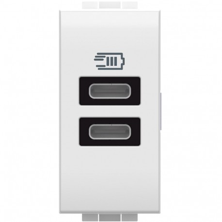 BTICINO N4191CC N4191CC BTCINO LL-BASE USB C+C 3A/5V 1M BLAN