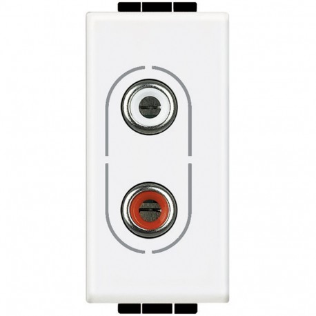 BTICINO N4281 N4281 BTCINO LL-BASE AUDIO RCAX2 1M WHITE