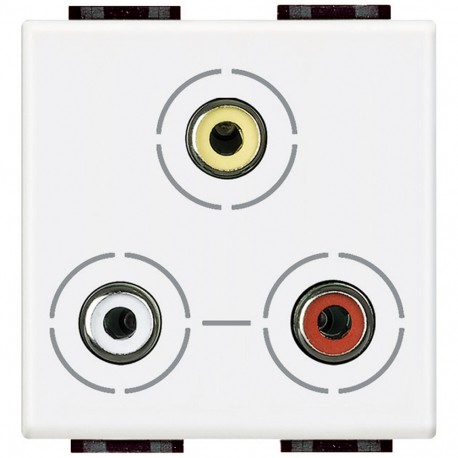 BTICINO N4283 N4283 BTCINO LL-BASED AUDIO, RCAX3 2M WHITE
