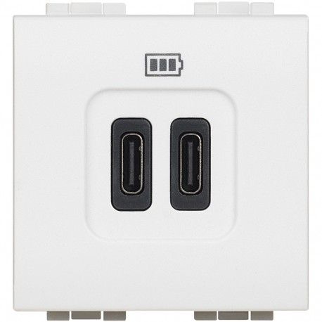BTICINO N4286C2 N4286C2 BTCINO LL-BASE USB C+C 3A/5V 2M WHITE