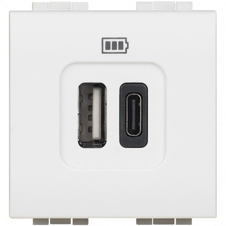 BTICINO N4287C2 N4287C2 BTCINO LL-BASE USB A+C 3A/5V 2M WHITE