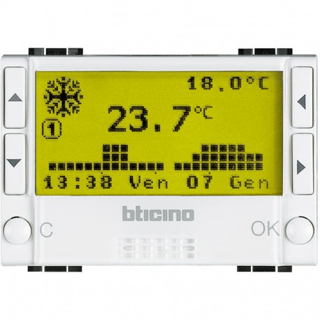 BTICINO N4451 N4451 BTCINO LL-CRONOTERMO 2X1,5V 3M WHITE