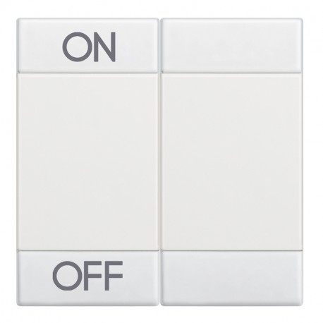 BTICINO N4911M2AGN N4911M2AGN BTCINO LL-KEY ON OFF 2MOD WHITE