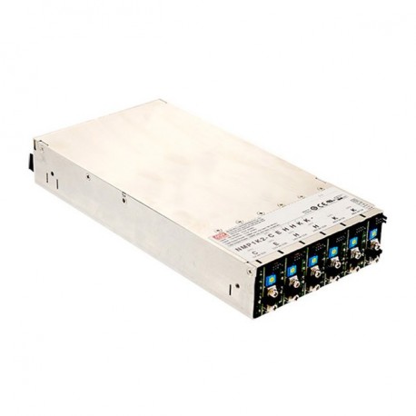 Meanwell NMP1K2 Modular chassis 6 slots. Power: 1200W. Medical and industrial certification