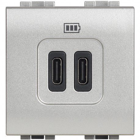 BTICINO NT4286C2 NT4286C2 BTCINO LL-BASE USB C+C 3A/5V 2M TECH
