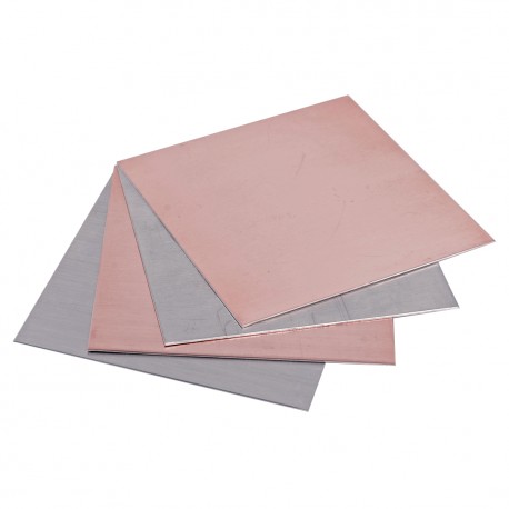 TEKNOMEGA PBM Cu/Al PBM Cu/Al PBM1000 TEKNOMEGA BIMETAL SHEET CU/AL 100X100