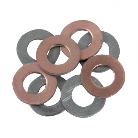 TEKNOMEGA RBM M12 RBM M12 PBM2015 TEKNOMEGA BIMETALLIC WASHER (CU-AL) Ø 12,5