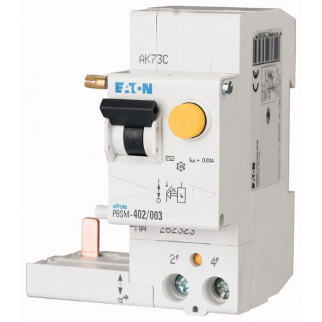 EATON - MOELLER PBSM-402/003-MW PBSM-402/003-MW 262323 EATON ELECTRIC Residual-current circuit breaker trip block for PLS. 40A, 2 p, 30mA, t..