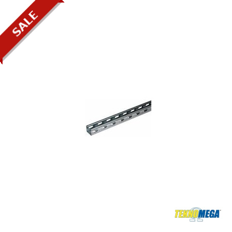 Teknomega PRF-A6-SF3 ΩSTRUT 41X41X2,5 PREGALVANIZED PROFILE L.6 MT SLOTS ON 3 SIDES