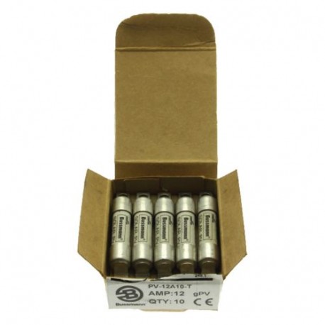 Eaton-moeller PV-12A10-T EATON ELECTRIC cartridge fuse, ultra rapid, 12 a, DC 1000 V IEC60269-6 type a, 10 x 59 mm, gPV, U..