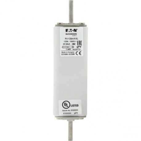 Eaton-moeller PV-160A-01XL-B EATON ELECTRIC Fuse-link, high speed, 100 A, DC 1500 V, 1XL, 51 x 189 mm, gPV, IEC, UL, with ..