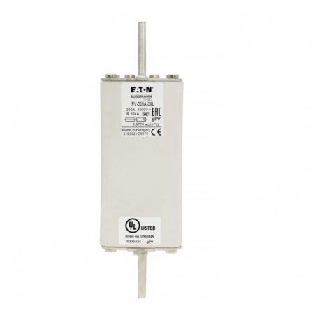 Eaton-moeller FUSE 200A 1000V 2XL PV PV-200A-2XL EATON ELECTRIC Fuse-link, high speed, 160 A, DC 1000 V, 2XL, gPV, UL, IEC