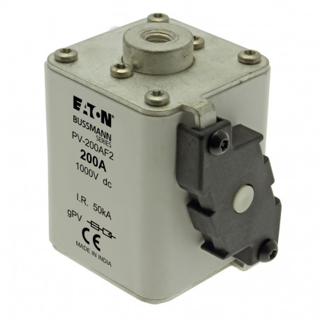 Eaton-moeller PV-200AF2 EATON ELECTRIC Fuse-link, high speed, 250 A, DC 750 V, size 2, 59 x 77 x 130 mm, gR, IEC, with ind..