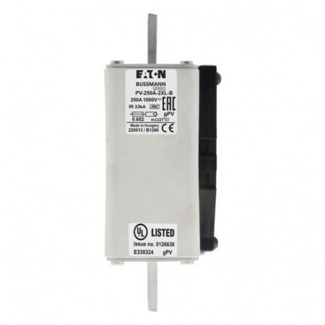 Eaton-moeller PV-250A-2XL-B EATON ELECTRIC Fuse-link, high speed, 250 A, DC 1500 V, 2XL, 60 x 192 mm, gPV, IEC, UL, with i..
