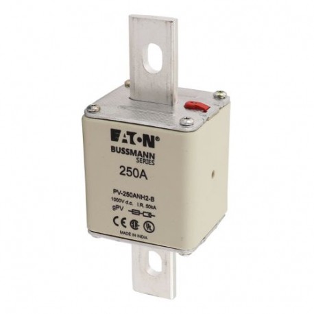 Eaton-moeller PV-250ANH2-B EATON ELECTRIC FUSES 250 TO 1000 V DC PV SIZE 2 BOLTED ON THE LABEL