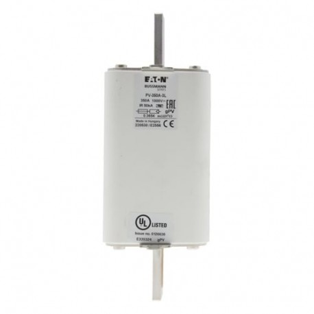 Eaton-moeller FUSE 350A 1000V 3L PV PV-350A-3L EATON ELECTRIC Fuse-link, high speed, 350 A, DC 1000 V, 3L, 75 x 91 x 205 m..